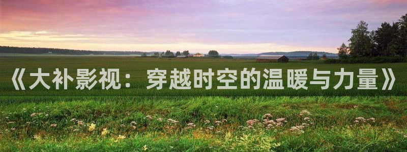 播播电影在线观看：《大补影视：穿越时空的温暖与力量》